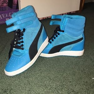 High Top Wedges with Straps